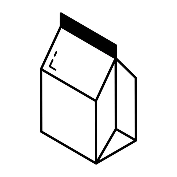 Papierverpackungssymbol Vektorillustration — Stockvektor