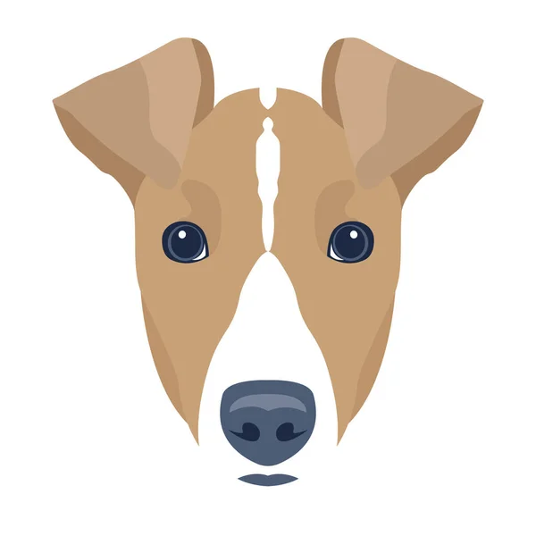 Pictogram Hondenhoofd Cartoon Van Honden Vector Illustratie Geïsoleerd Witte Achtergrond — Stockvector