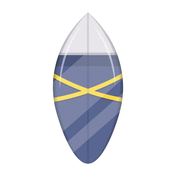 Значок Дошки Серфінгу Мультяшний Логотип Дошки Серфінгу Ізольовані Білому Фоні — стоковий вектор