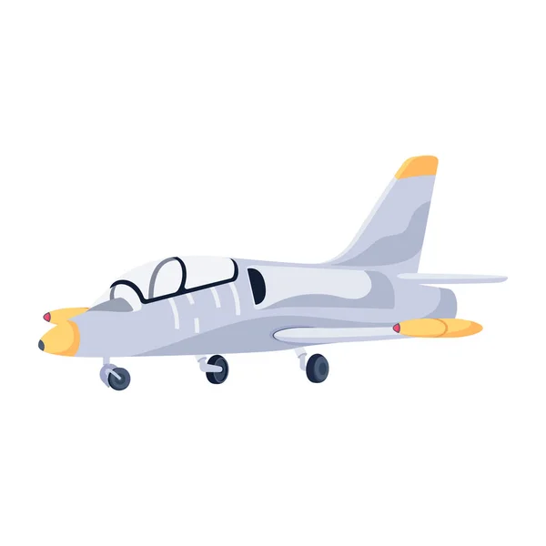 Uçak Ikonu Beyaz Arkaplanda Illüstrasyon — Stok Vektör