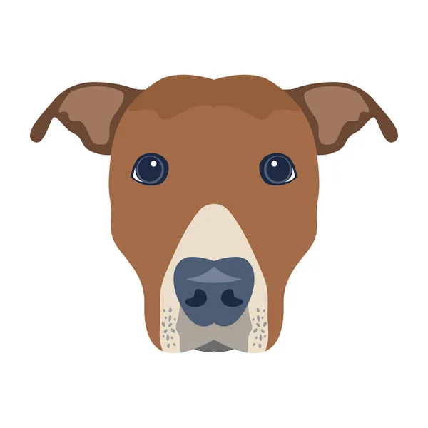 Niedlichen Hund Kopf Vektor Illustration Design — Stockvektor