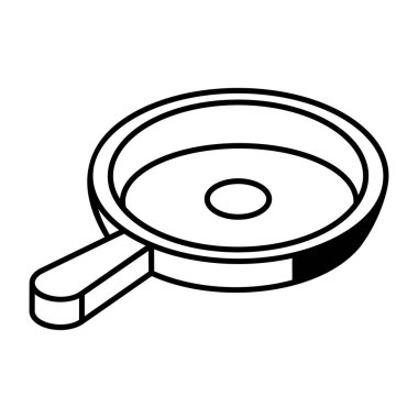 Kızartma tavası kaplaması. vektör