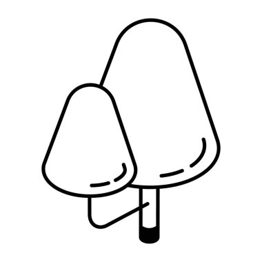 oyuncak ağaç simgesi vektör illüstrasyon grafik tasarımı