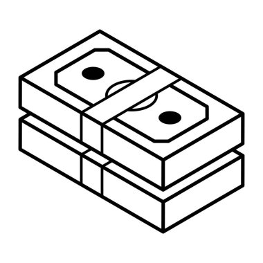 para yığını, vektör illüstrasyon tasarımı