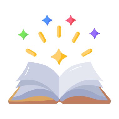 Kitap vektör illüstrasyon grafik tasarımını aç