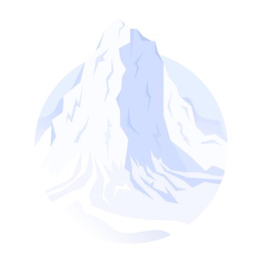 Buzdağıyla arka plan. vektör illüstrasyonu