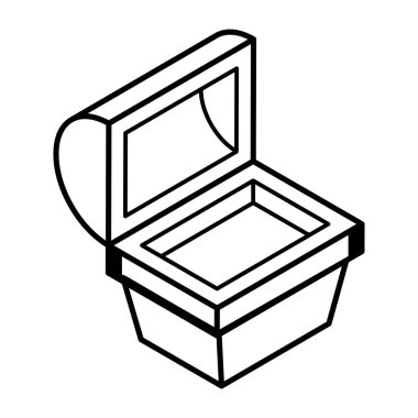 kutu simgesi, vektör illüstrasyonu