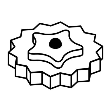 Sahanda yumurta ikonu. özet gıda simgesi