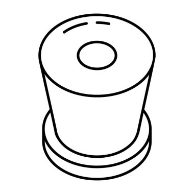 geometrik figürün siyah ve beyaz vektör çizimi 