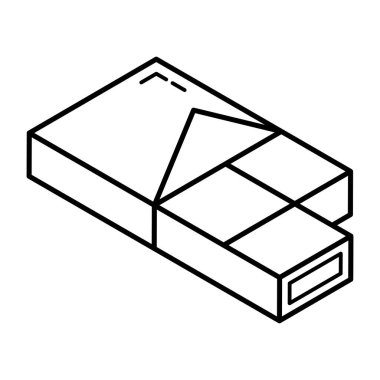 Çikolata ikonu. özet çizimi 