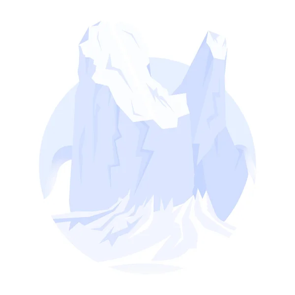 Fundo Com Iceberg Ilustração Vetorial — Vetor de Stock