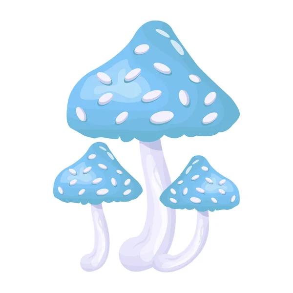 Ícone Cogumelos Desenho Animado Cogumelos Ilustração Vetorial Para Web Design — Vetor de Stock