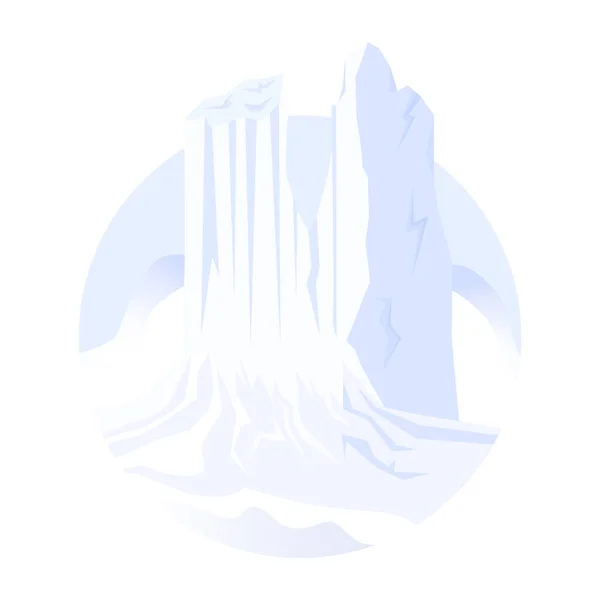 Illustrazione Vettoriale Uno Sfondo Iceberg — Vettoriale Stock