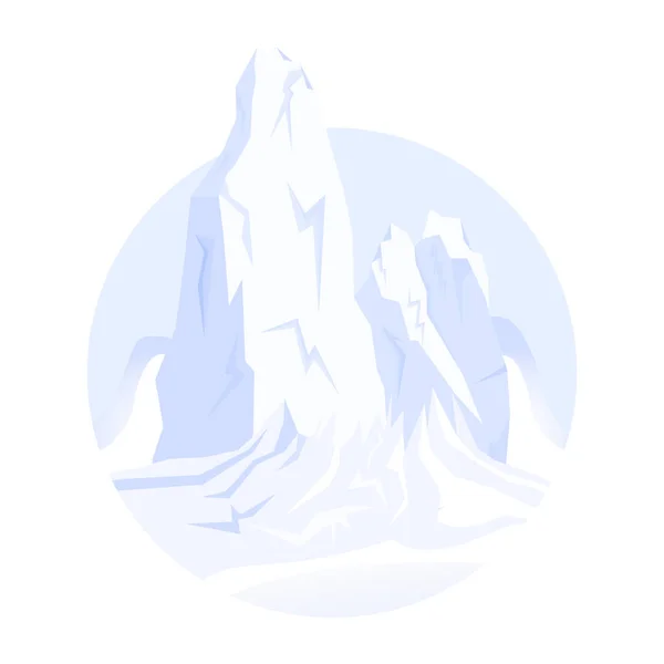 Ilustración Vectorial Del Símbolo Iceberg — Vector de stock