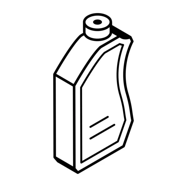 Векторная Иллюстрация Пластиковой Бутылки — стоковый вектор