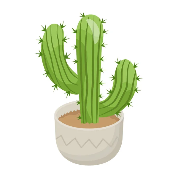 Icône Cactus Illustration Dessin Animé Cactus Icônes Vectorielles Pour Web — Image vectorielle