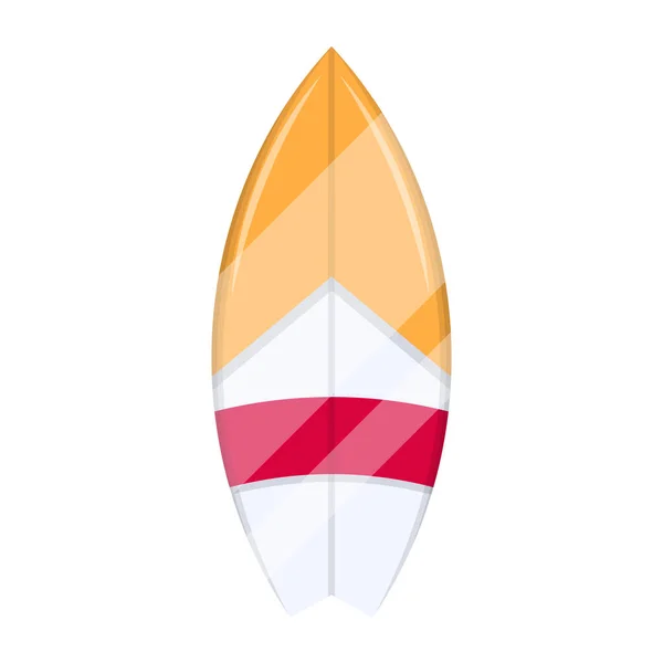 Surfbrädikonen Tecknad Illustration Surf Båt Vektor Ikoner För Webben — Stock vektor