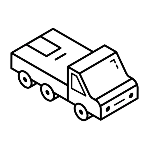 Ilustração Vetorial Ícone Caminhão — Vetor de Stock