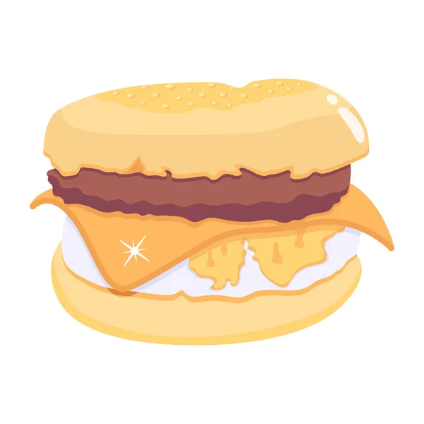 美味三明治矢量图标 — 图库矢量图片