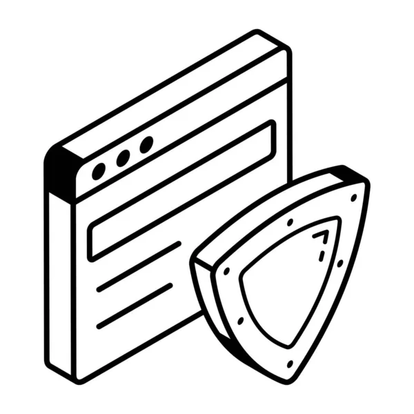 Computer Sicherheit System Icon Vektor Illustration Design — Stockvektor