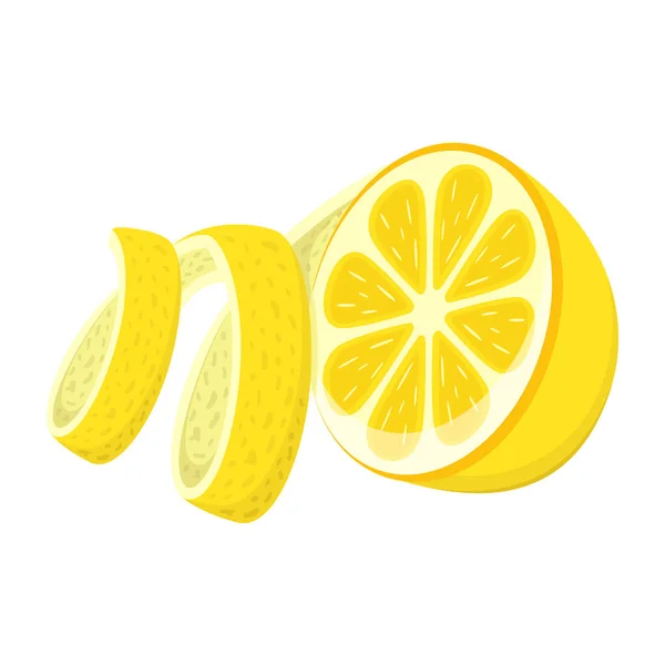 Vektorové Ilustrace Čerstvého Citronu — Stockový vektor