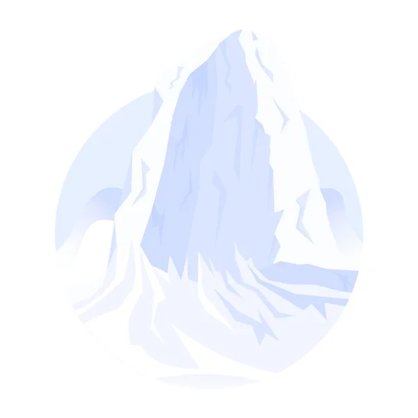 Fond Avec Iceberg Illustration Vectorielle — Image vectorielle
