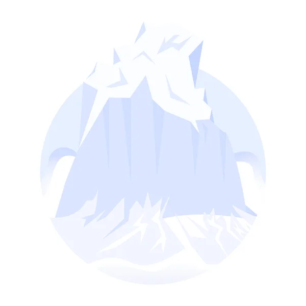 Sfondo Con Iceberg Illustrazione Vettoriale — Vettoriale Stock