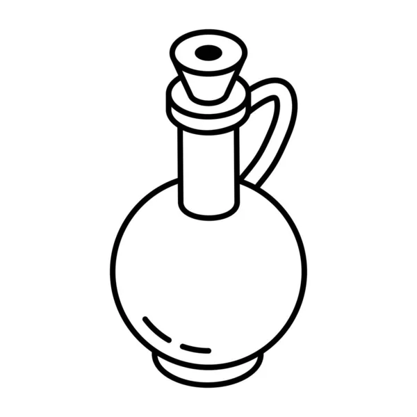 Icône Huile Olive Illustration Schématique Des Icônes Vectorielles Potion Pour — Image vectorielle