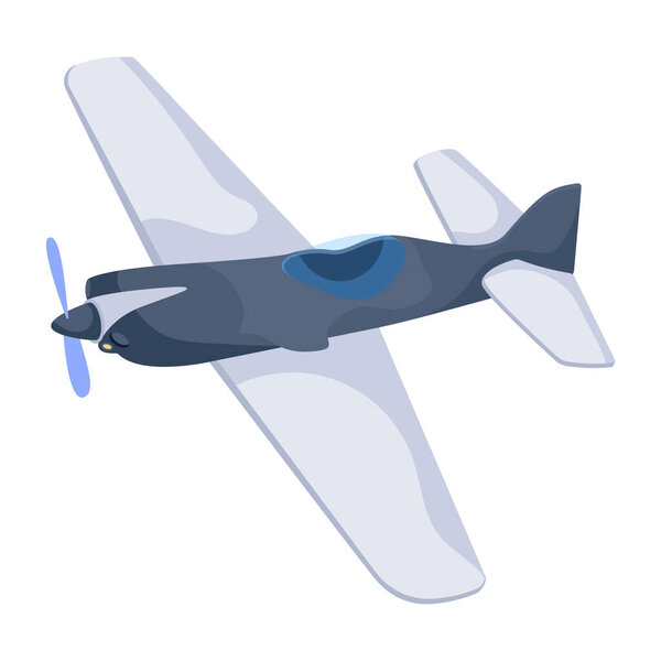 airplane flying vector illustration