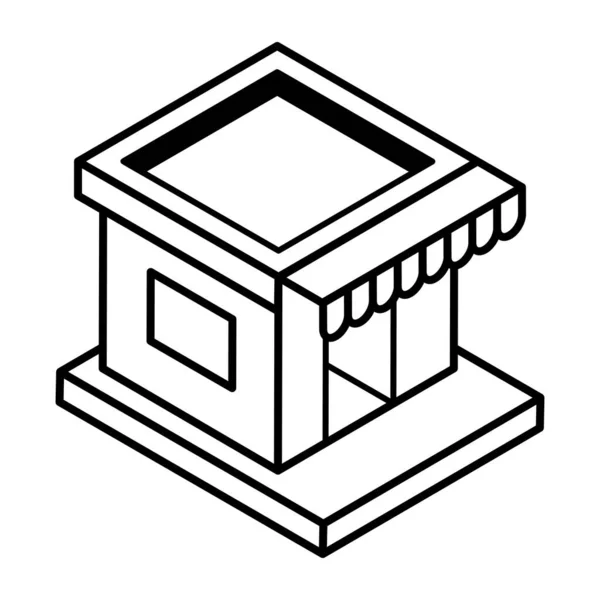 Ilustración Vectorial Icono Tienda — Vector de stock