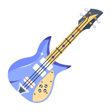 Rock Guitar modern icon, vector illustration