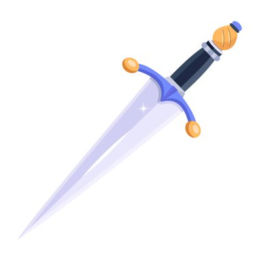 Dagger modern icon, vector illustration