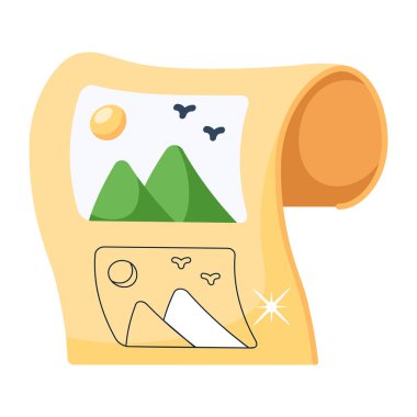 Artwork modern icon, vector illustration