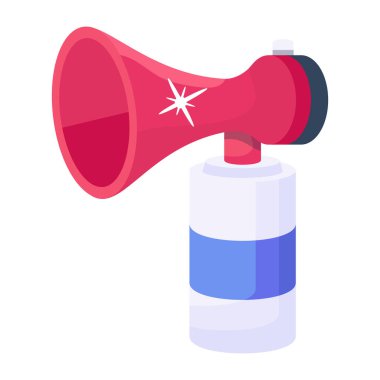 Air Horn modern simgesi, vektör illüstrasyonu