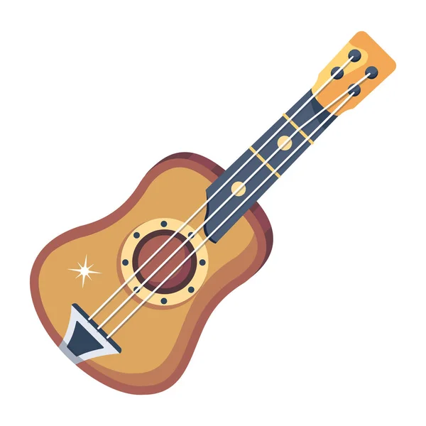 ギターの現代的なフラットベクトル — ストックベクタ
