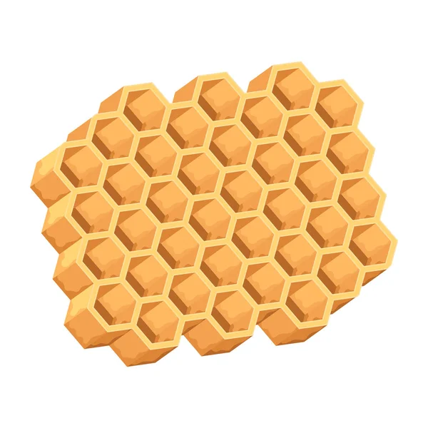 Styled Icon Vector Beeswax Piece — Stock Vector