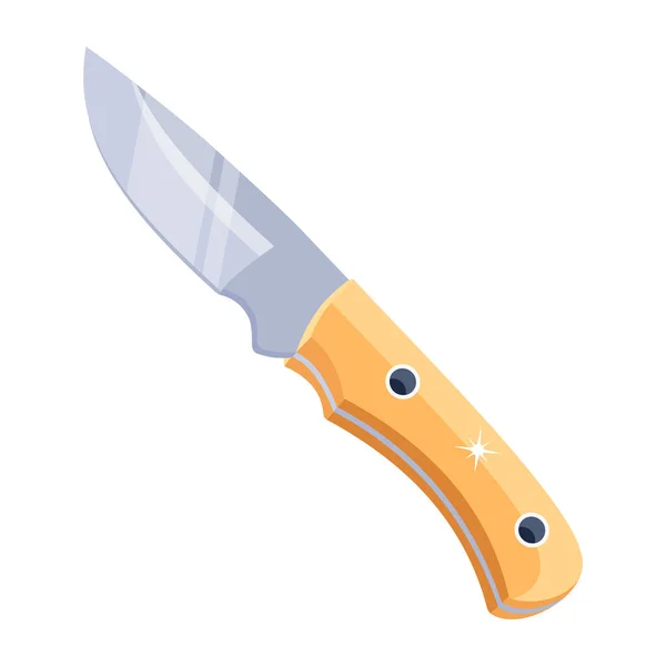 Handy Flat Design Knife — Stock Vector