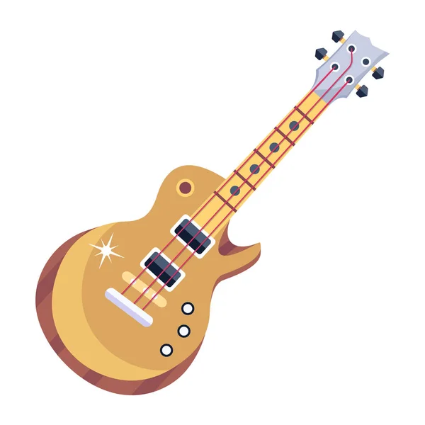 Rock Guitar Σύγχρονη Εικόνα Διανυσματική Απεικόνιση — Διανυσματικό Αρχείο