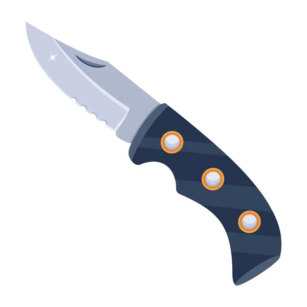 Hunting Knife Modern Icon Vector Illustration — 图库矢量图片