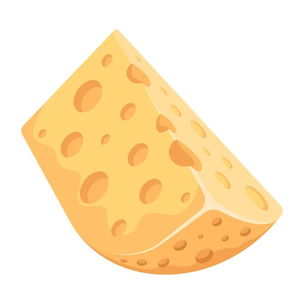 Cheese Modern Icon Vector Illustration — Stock Vector