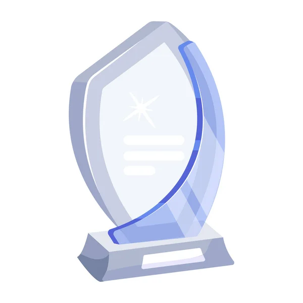 Check Flat Icon Glass Trophy —  Vetores de Stock