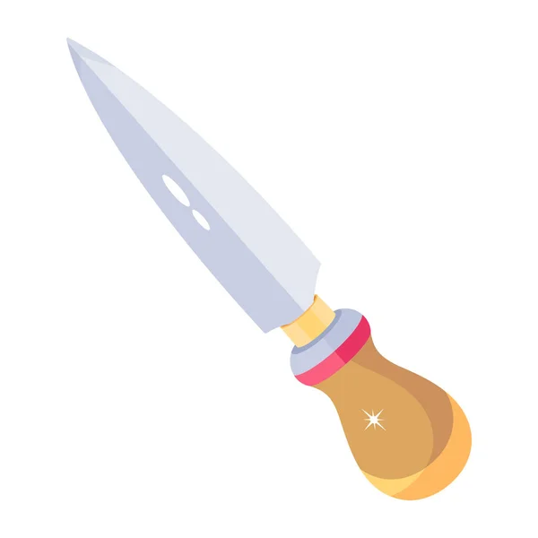 Hançer Bıçağı Modern Simgesi Vektör Illüstrasyonu — Stok Vektör