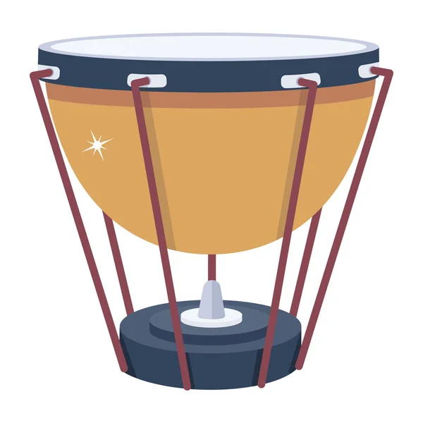 Timpani Drum Сучасна Ікона Векторні Ілюстрації — стоковий вектор