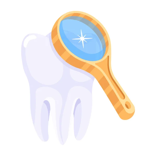 Chequeo Dental Icono Moderno Ilustración Vectorial — Archivo Imágenes Vectoriales