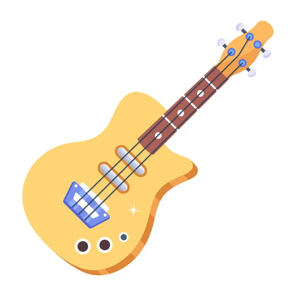 Electric Guitar Modern Icon Vector Illustration — Stockový vektor