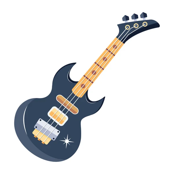 Electric Guitar Modern Icon Vector Illustration — Image vectorielle