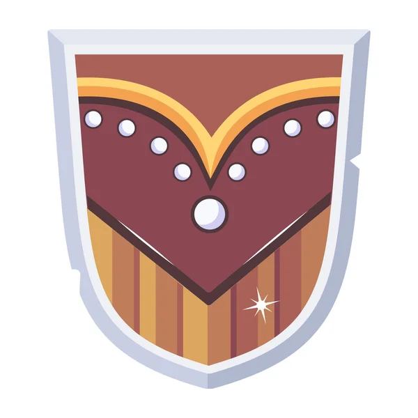 Shield Modern Icon Vector Illustration — Image vectorielle