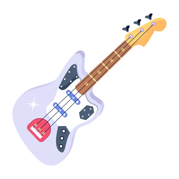 Guitar Modern Icon Vector Illustration — Stockvektor