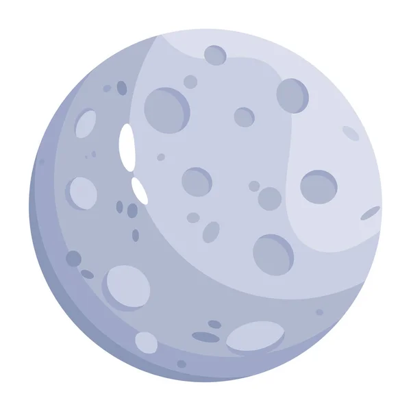 Luna Icona Moderna Illustrazione Vettoriale — Vettoriale Stock