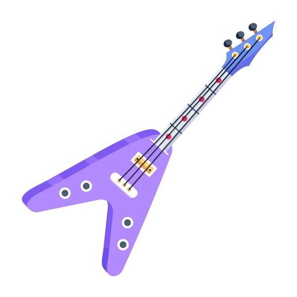 Flying Guitar Modern Icon Vector Illustration — Image vectorielle